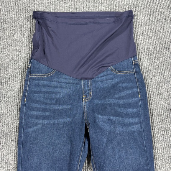 Pinkblush Denim - PinkBlush Maternity Skinny Jeans Women 30 Blue Dark Wash Full Belly Band 1951D